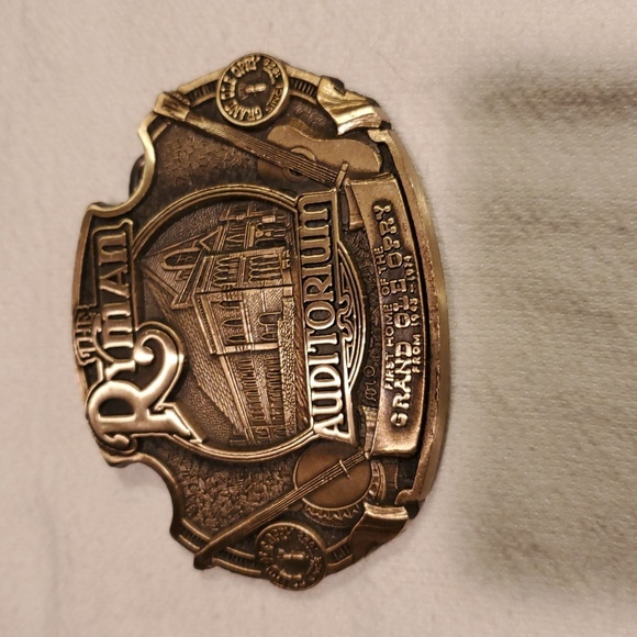 Ryman Vintage Solid Brass Commentrative Grand Old Opry Auditorium Belt Buckle - Picture 2 of 8